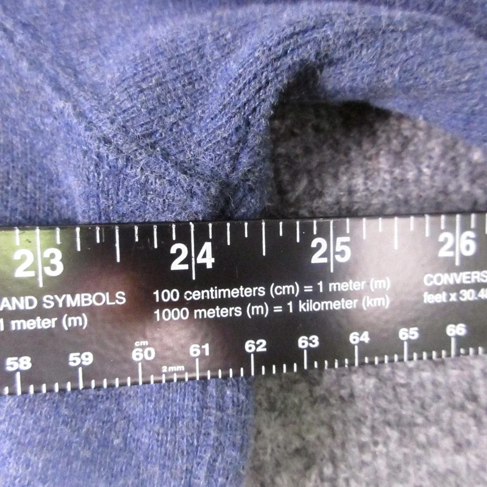 Polo Ralph Lauren Sweater Mens Large Blue Shawl Collar Knit Pullover Logo